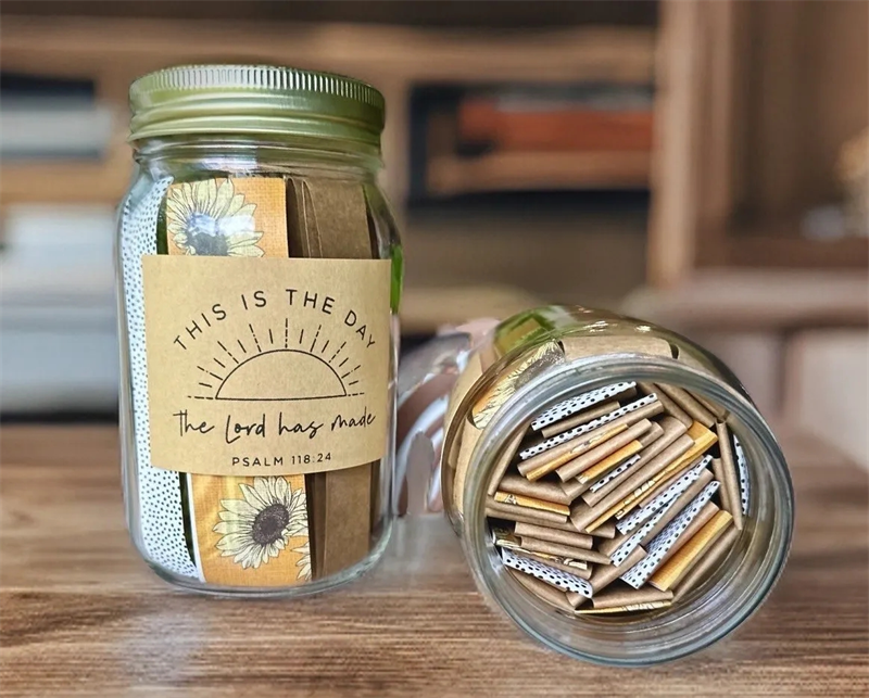 Handmade Bible Verses Jar 67 Color-coded Bible Verse Jar Crafts About Emotions And Feelings Display A GodlyGift Of Christ