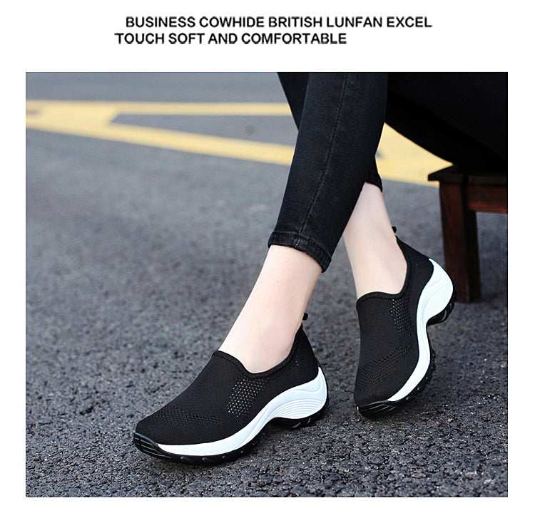 Ladies Casual Sports Mom Shoes Rocking Shoes