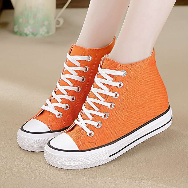 Canvas Shoes Women'S Shoes High-Top Shoes Ladies Students White Shoes