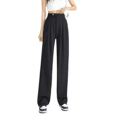 Women's Loose Casual High Waist Wide Leg Suit Pants