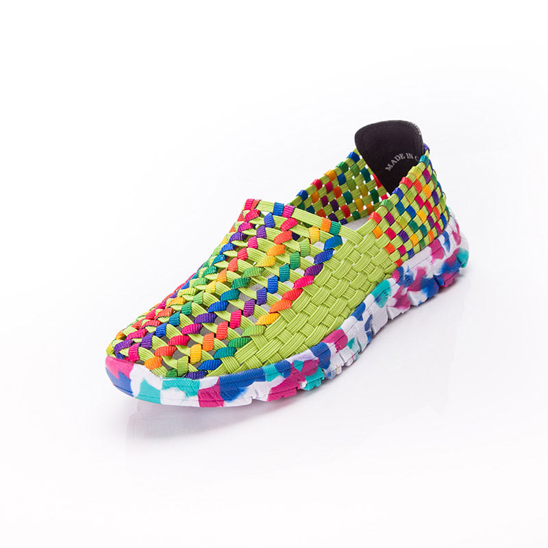 Ethnic style ladies knitted shoes