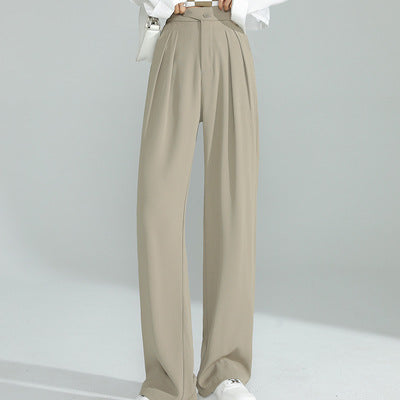 Women's Loose Casual High Waist Wide Leg Suit Pants