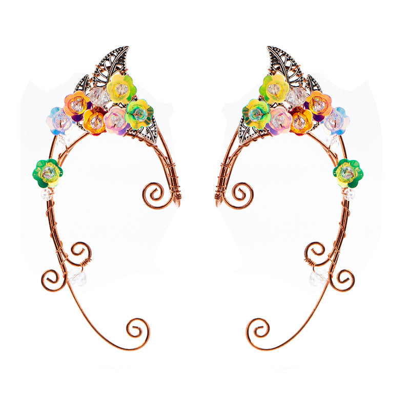 Women's Personality Temperament Without Pierced Color Ear Clip