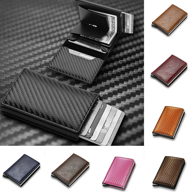 Credit Card Holder Smart Minimalist Wallet Pocket Men Women Slim Cardholder Bank Secure Creditcard Case