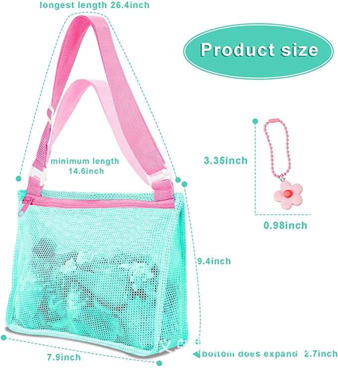 Children Summer Beach Toy Net Storage Bag Kid 3D Cartoon Beach Sand Shell Bag Multifunctional Portable Shoulder Mesh Bag New Hot