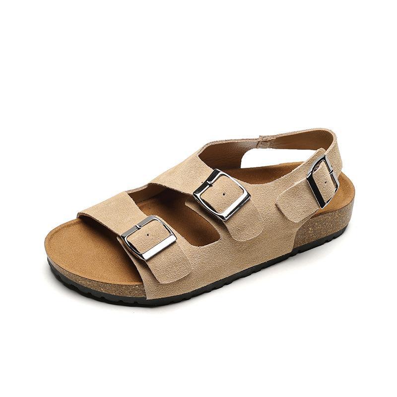 Women's Fashion Retro Buckle Beach Platform Slippers