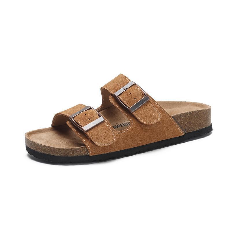 Women's Fashion Retro Buckle Beach Platform Slippers