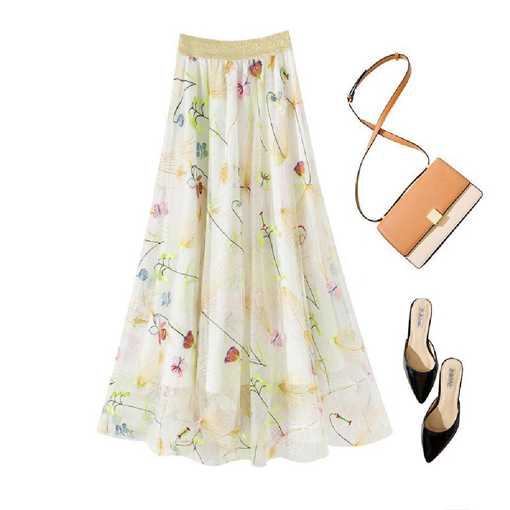 Women's Fashion Gauze Butterfly Skirt