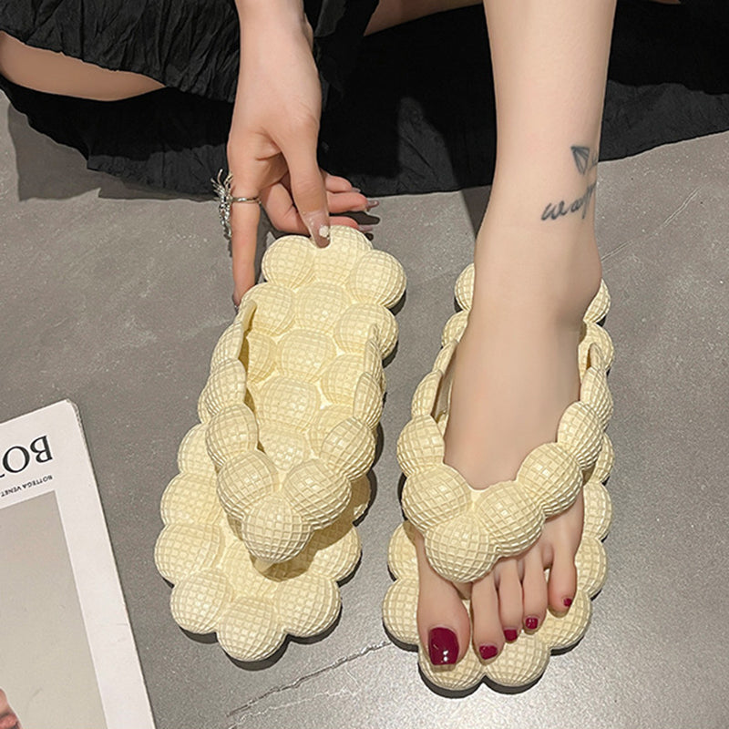 Bubble Slippers Summer Flip-flops Women Indoor Outdoor Flat Sandals Beach Shoes