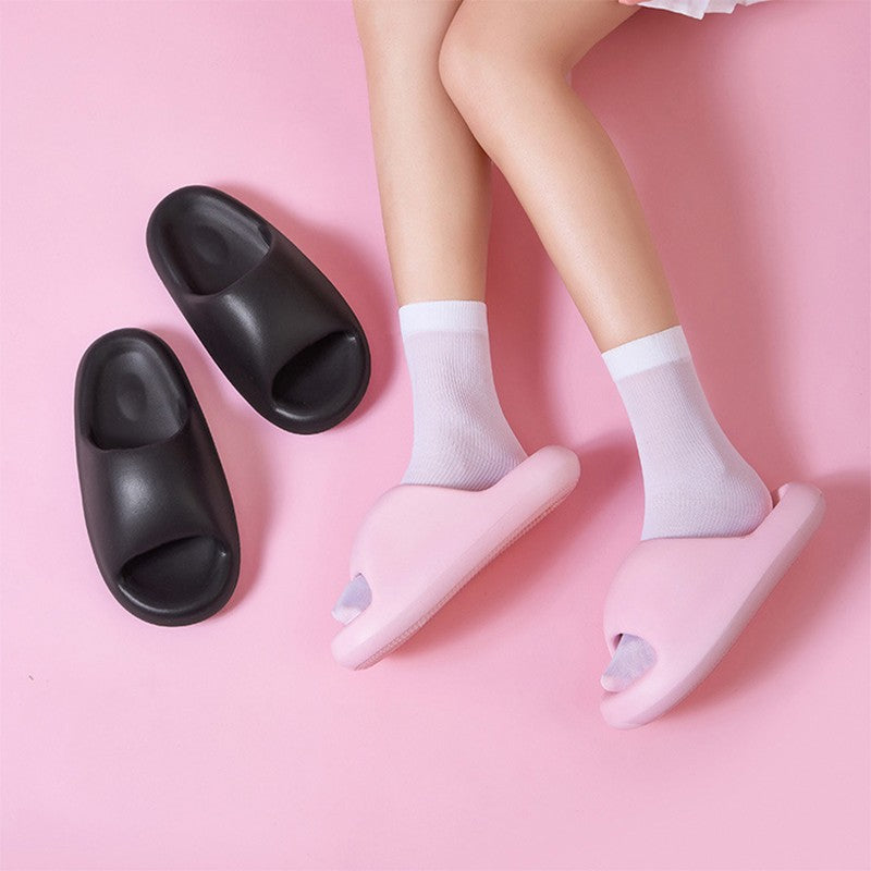 New Bread Shoes Soft Slippers Summer Candy Color Bsthroom Slippers