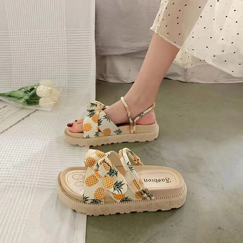 Women's Two Wear Flat Platform Sandals