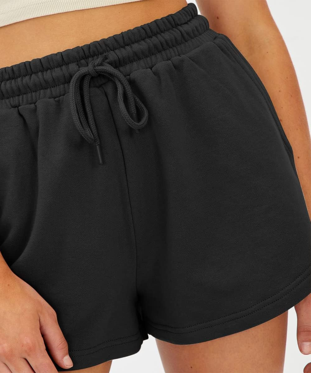 "Comfy and Stylish Women'S High Waist Sweat Shorts - Perfect for Summer and Fall Fashion"