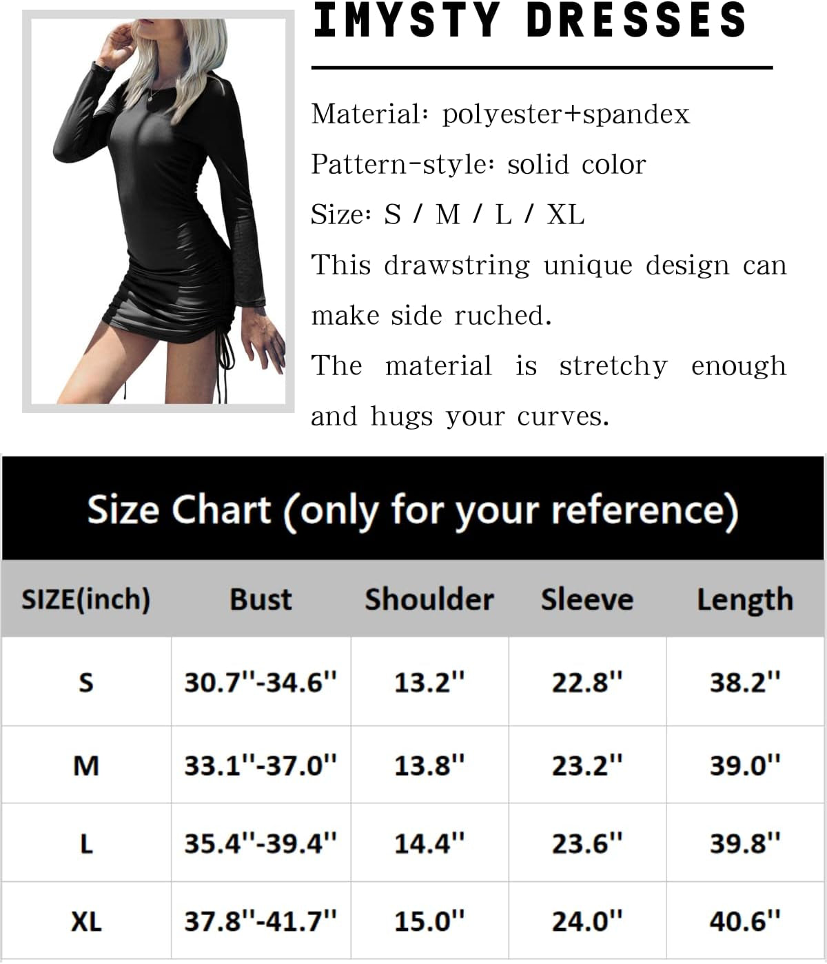 "Flattering and Versatile Women'S Bodycon Mini Dress - Perfect for Parties and Clubbing!"